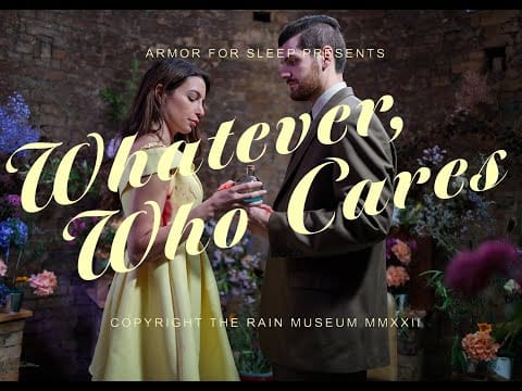 Armor For Sleep — Armor For Sleep "Whatever, Who Cares" (Official Music Video)