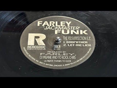 Farley "Jackmaster" Funk — Farley Jackmaster Funk - Godfather - Renegade Records 1996 Classic Hard House To Kool Chris