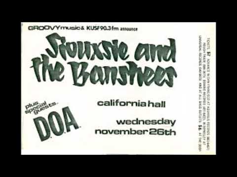 Siouxsie & The Banshees — Siouxsie & The Banshees - California Hall, San Francisco 26th November 1980