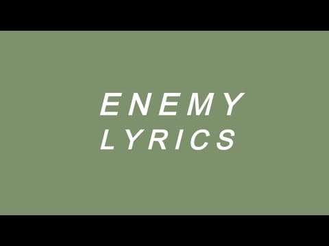 Oliver Tree — Oliver Tree & Whethan - Enemy // lyrics