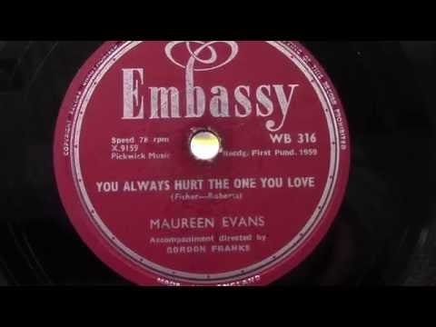 Maureen Evans — Maureen Evans: You always hurt the one you love. (1959).
