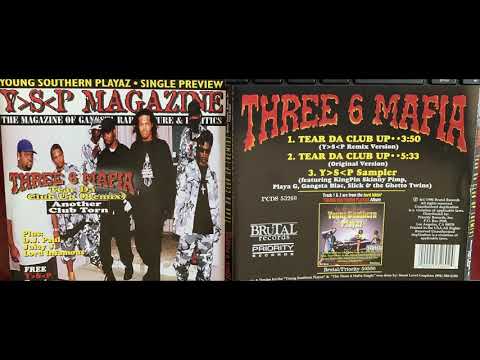 Three 6 Mafia — Three 6 Mafia ( TEAR DA CLUB UP )(YSP REMIX VERSION 1996) DJ Paul Lord Infamous CD SINGLE
