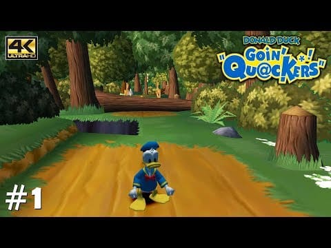 Donald Duck — Donald Duck: Goin' Quackers - PS2 Gameplay Playthrough 4k 2160p (PCSX2) PART 1 (Duckie Mountain)
