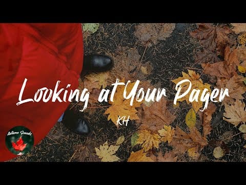 Kieran Hebden — KH - Looking at Your Pager (Lyric video)