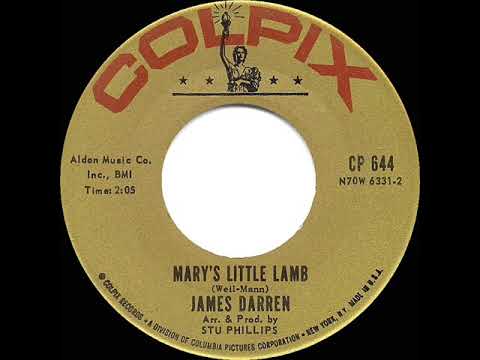 James Darren — R.I.P. JAMES - 1962 HITS ARCHIVE: Mary’s Little Lamb - James Darren