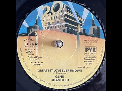 Gene Chandler — Gene Chandler  The Greatest Love Ever Known