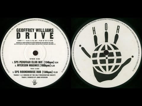Geoffrey Williams — Geoffrey Williams - Drive (Self Preservation Society Peruvian Club Mix) 1996