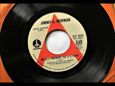Jimmy C. Newman — Not As A Sweetheart (Just As A Friend) , Jimmy C. Newman , 1972