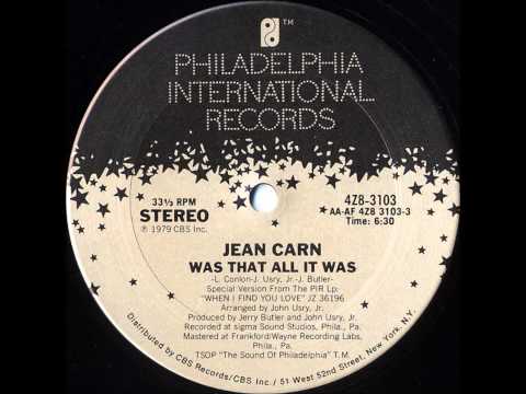 Jean Carn — Jean Carn - Was That All It Was 12"