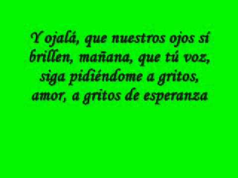 Alex Ubago — Alex Ubago - A gritos de esperanza - Letra