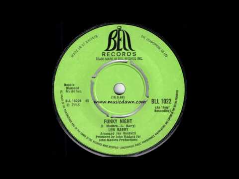Len Barry — Len Barry - Funky Night [Bell] 1968 Blue Eyed Soul 45
