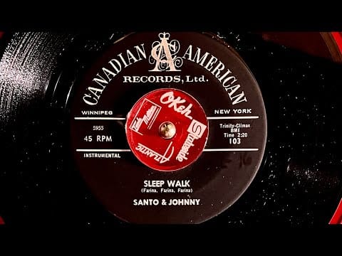 Santo & Johnny — Santo & Johnny " Sleep wake " 1959  oldies 45rpm inst 1950’s 