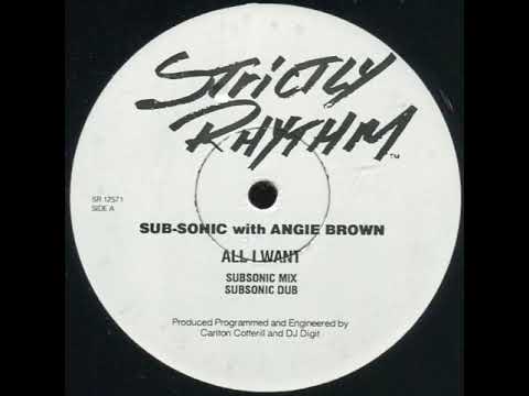 Angie Brown — Sub Sonic With Angie Brown ‎– All I Want (Damian St  Mix)