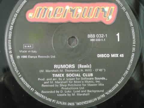 Timex Social Club — Timex Social Club - Rumors (Remix) 1986
