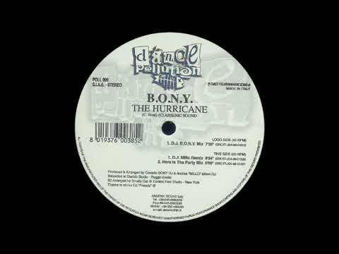 B.O.N.Y. — B.O.N.Y. ‎- The Hurricane (D.J. Bony Mix)