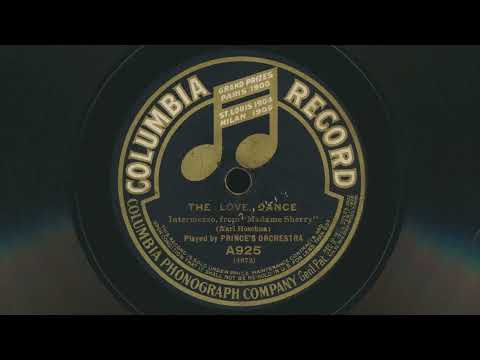 Prince's Orchestra — 1910 PRINCE'S ORCHESTRA The Love Dance - 78 RPM Record