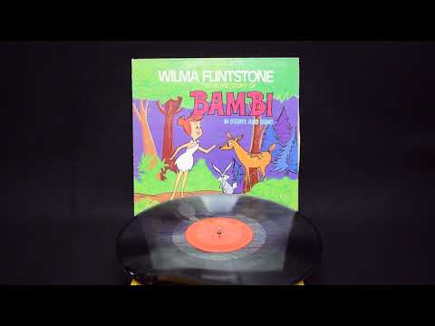 Wilma Flintstone — Columbia RECORDS/コロンビアレコード・ヴィンテージLP「WILMA FLINTSTONE TELLS THE STORY OF BAMBI/ウィルマ フリントストーン・バンビ」ダメージ