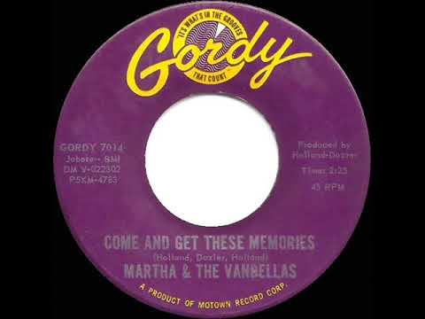 Martha Reeves & The Vandellas — 1963 HITS ARCHIVE: Come And Get These Memories - Martha & The Vandellas