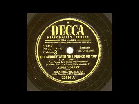Oscar Hammerstein II — ALFRED DRAKE - THE SURREY WITH THE FRINGE ON TOP