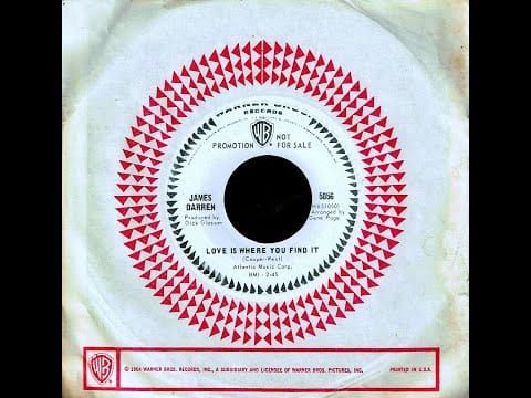 James Darren — James Darren - LOVE IS WHERE YOU FIND IT  (1966)