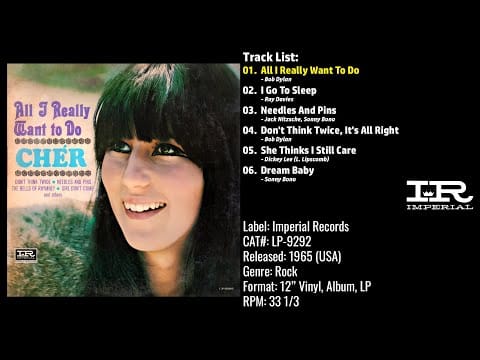 Cher — Chér – All I Really Want To Do (Full Album) – 1965 – CAT.# LP–9292