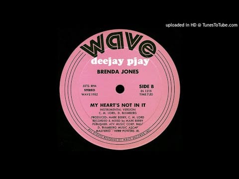 Brenda Jones — Brenda Jones - My Heart's Not In It (Instrumental Version)