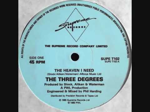 The Three Degrees — The Heaven I Need 12"inch remix