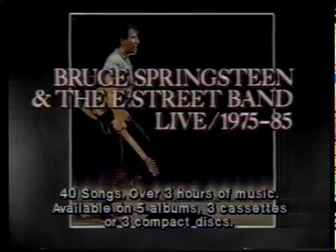 Bruce Springsteen & The E-Street Band — Bruce Springsteen & the E Street Band - LIVE / 1975-1985 Commercial - 1987
