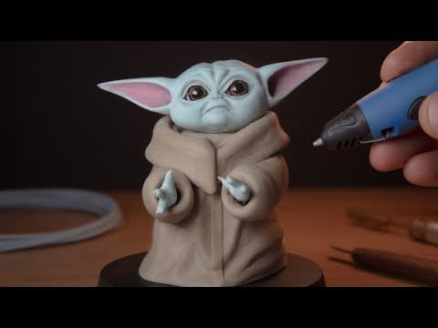 The Living Tombstone — 3D Pen | Making Baby Yoda | The Mandalorian - STAR WARS