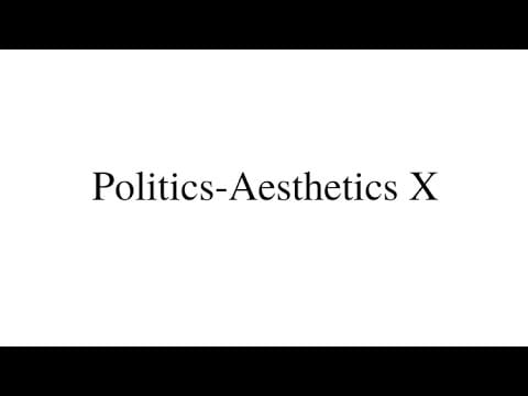 Ehsan Saboohi — Politics-Aesthetics X