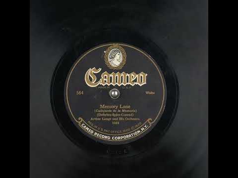 Bob Haring & His Orchestra — Memory Lane - Arthur Lange and His Orchestra