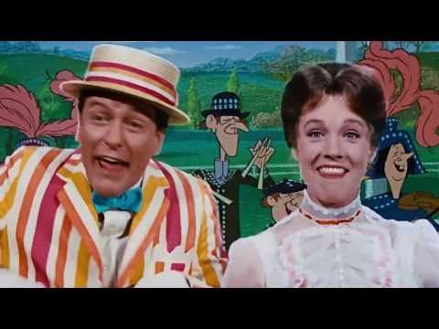 Julie Andrews — Supercalifragilisticexpialidocious  - Julie Andrews & Dick Van Dyke in Mary Poppins 1964