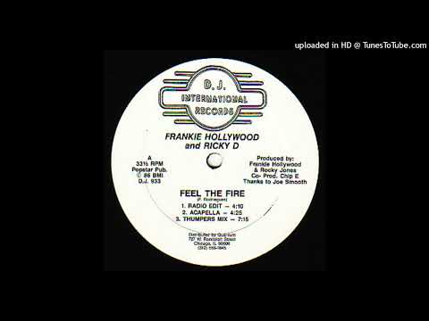 Ricky Dillard — Frankie Hollywood feat. Rickie D - Feel The Fire (Thumpers Mix) (D.J International Records, 1987)