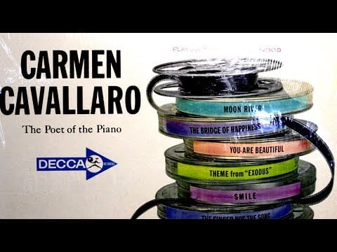 Carmen Cavallaro — Carmen Cavallaro, 1960: Hits From Hollywood - Moon River, Smile, Fascination (DECCA VINYL)