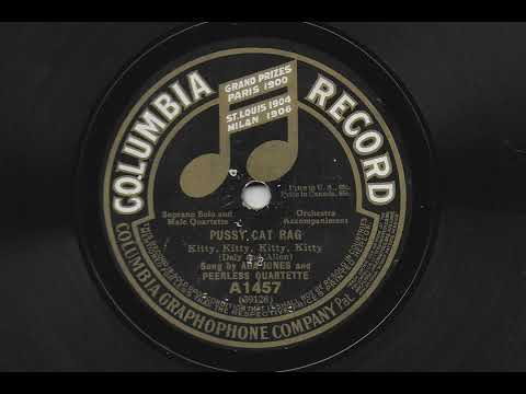 Ada Jones — Pussy Cat Rag - Ada Jones and Peerless Quartet - 1913