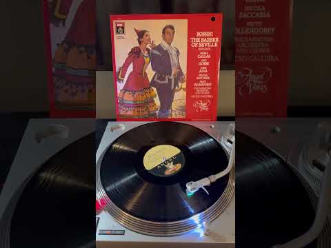 Gioacchino Rossini — The Barber Of Seville Vinyl Record -Maria Callas, Tito Gobbi, Luigi Alva, Philharmonia Orchestra -