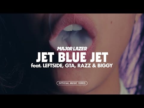 Major Lazer — Major Lazer - Jet Blue Jet (feat. Leftside, GTA, Razz & Biggy) (Official Music Video)