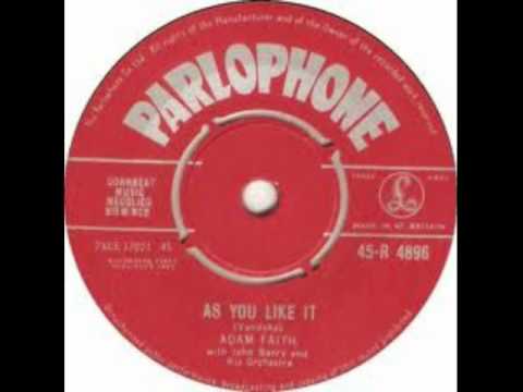 John Barry & His Orchestra — Adam Faith  - As You Like It