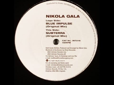 Nikola Gala — Nikola Gala ‎– Subterra (Original Mix)