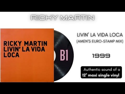 Ricky Martin — Ricky Martin - Livin' la Vida Loca (Amen's Euro-Stamp Mix) [12'' maxi single]