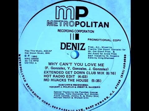 Deniz — Deniz - Why Can't You Love Me (Extended Get Down Club Mix)