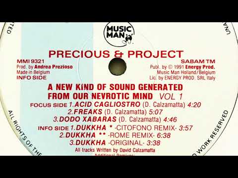 Precious X Project — Precious & Project • Dukkha (Rome Remix) (1992)