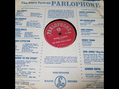 The Vipers Skiffle Group — Railroad Steamboat - The Vipers Skiffle Group - 78rpm