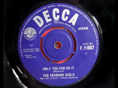 The Vernons Girls — Soul - THE VERNONS GIRLS - Only You Can Do It - DECCA F 11887 - UK 1964 Popcorn Soul Beat Dancer