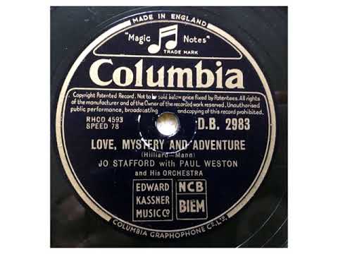 Jo Stafford — Jo Stafford & Paul Weston & his Orchestra - Love Mystery and Adventure