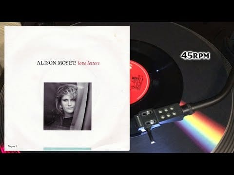 Alison Moyet — Alison Moyet - Love Letters, 1987, CBS - MOYET 5, Vinyl, 7", 45 RPM, Single,