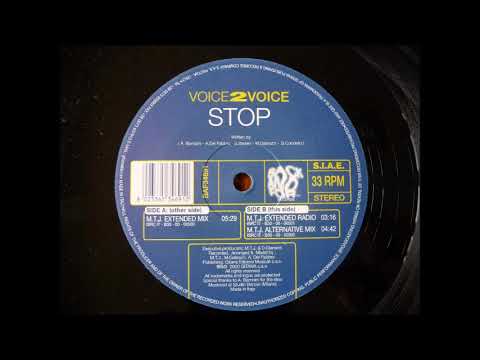 Voice 2 Voice — VOICE 2 VOICE - STOP (M.T.J. ALTERNATIVE MIX) ITALODANCE 2000