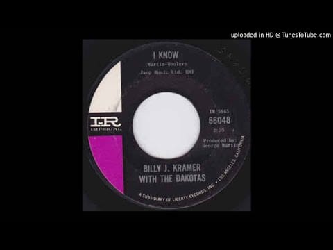 Billy J. Kramer & The Dakotas — Billy J. Kramer and The Dakotas - I Know [mono]
