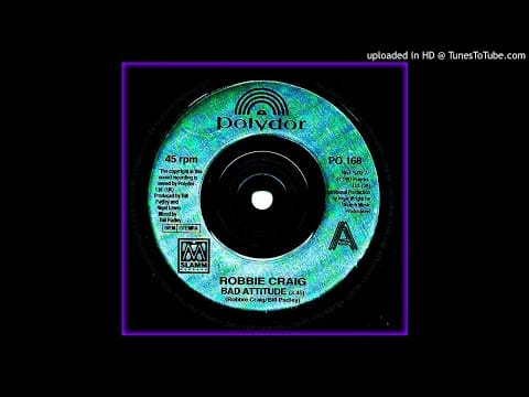 Robbie Craig — Robbie Craig ‎– Bad Attitude