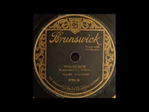 Allen McQuhae — Allen McQuhae - Tomorrow (1928)